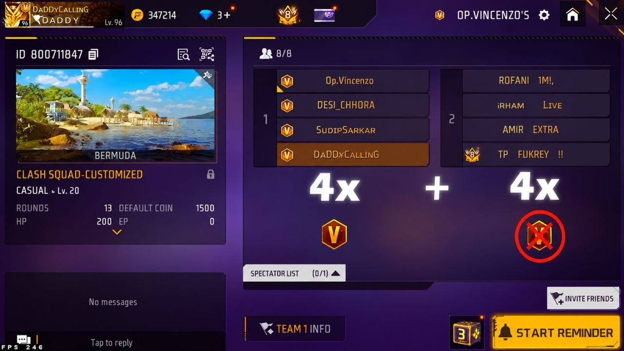 Daddy Calling's UID 237647354: Real Free Fire Profile, Stats And Verified Details