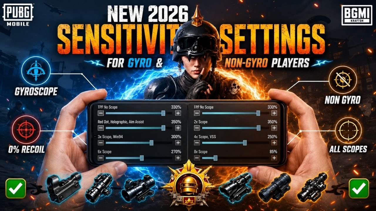 BGMI Sensitivity Code 2026 - Best Aim & Recoil Setup