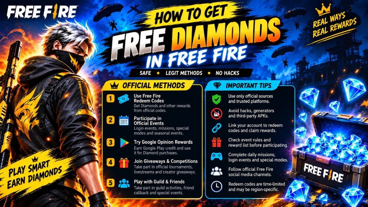 How to Get Free Diamonds in Free Fire