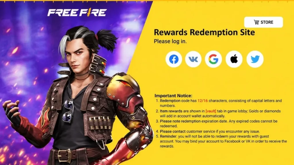 How to Redeem Free Fire Codes